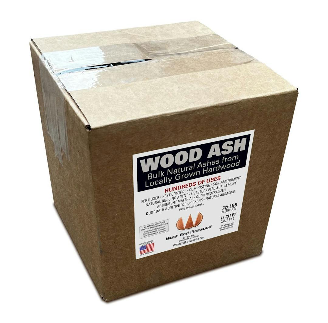 West End Firewood Box of Natural Wood Fly Ash