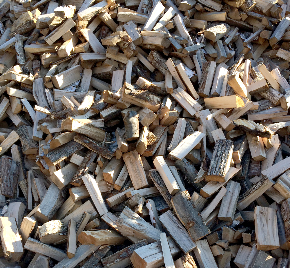 Firewood pits for seasoning 