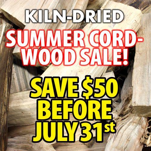 Kiln-Dried Cord-Wood. Seasoned and Tumbled.